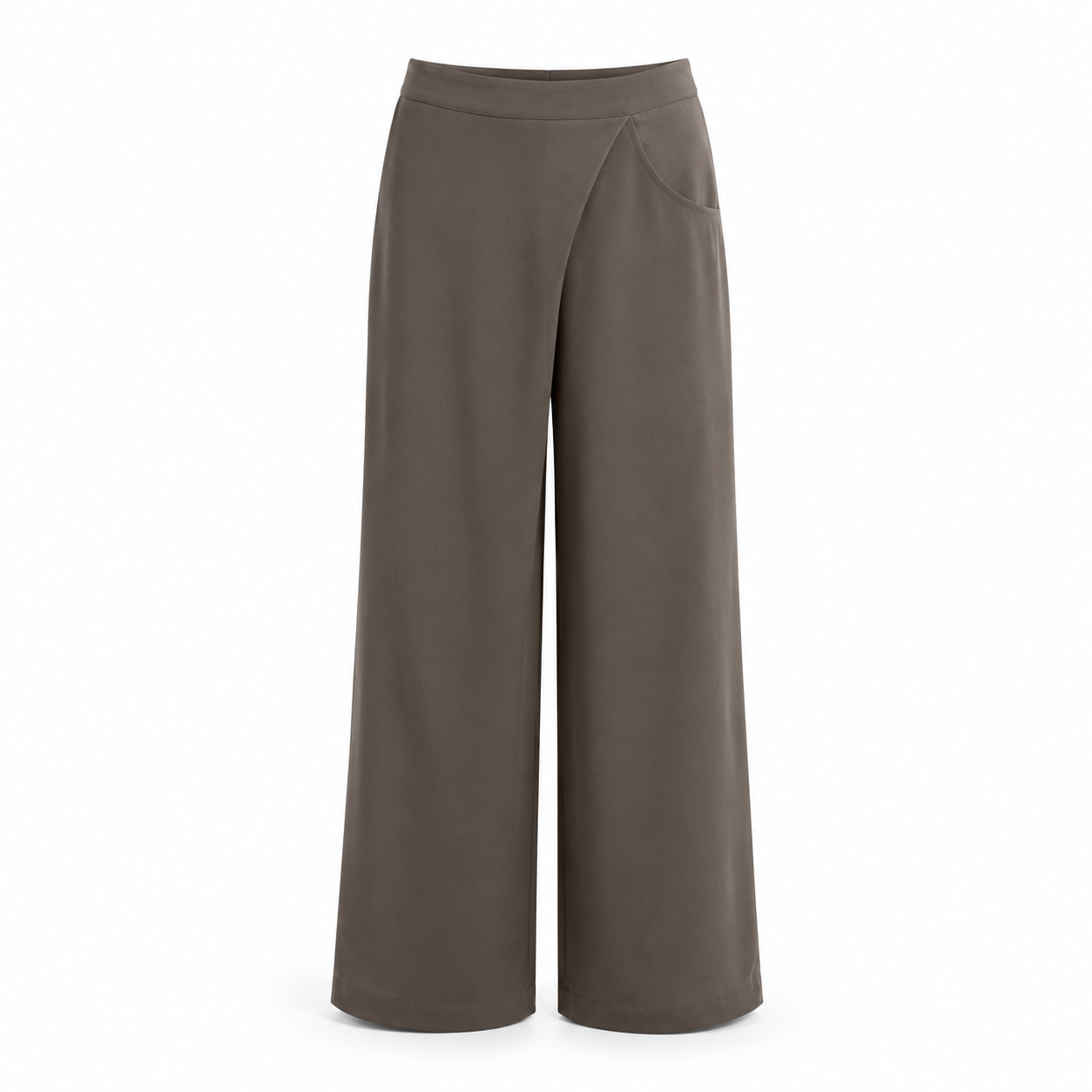 Drift-Pleat Wide-Leg Trousers