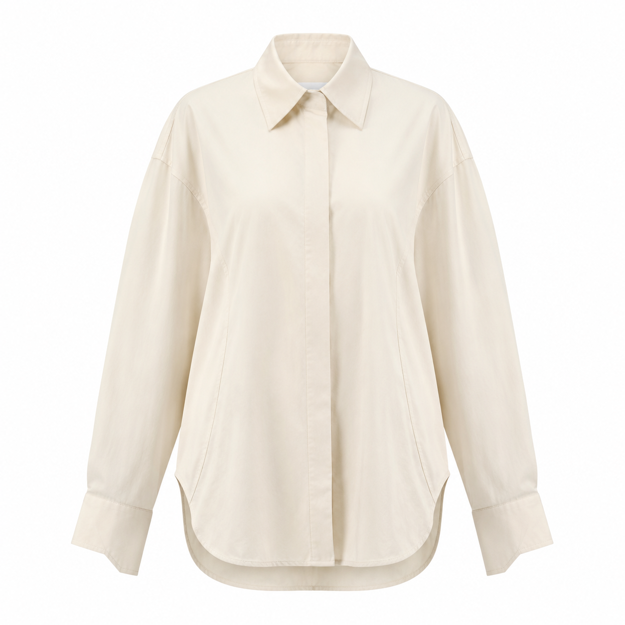 Arc-Seam Oversized Shirt