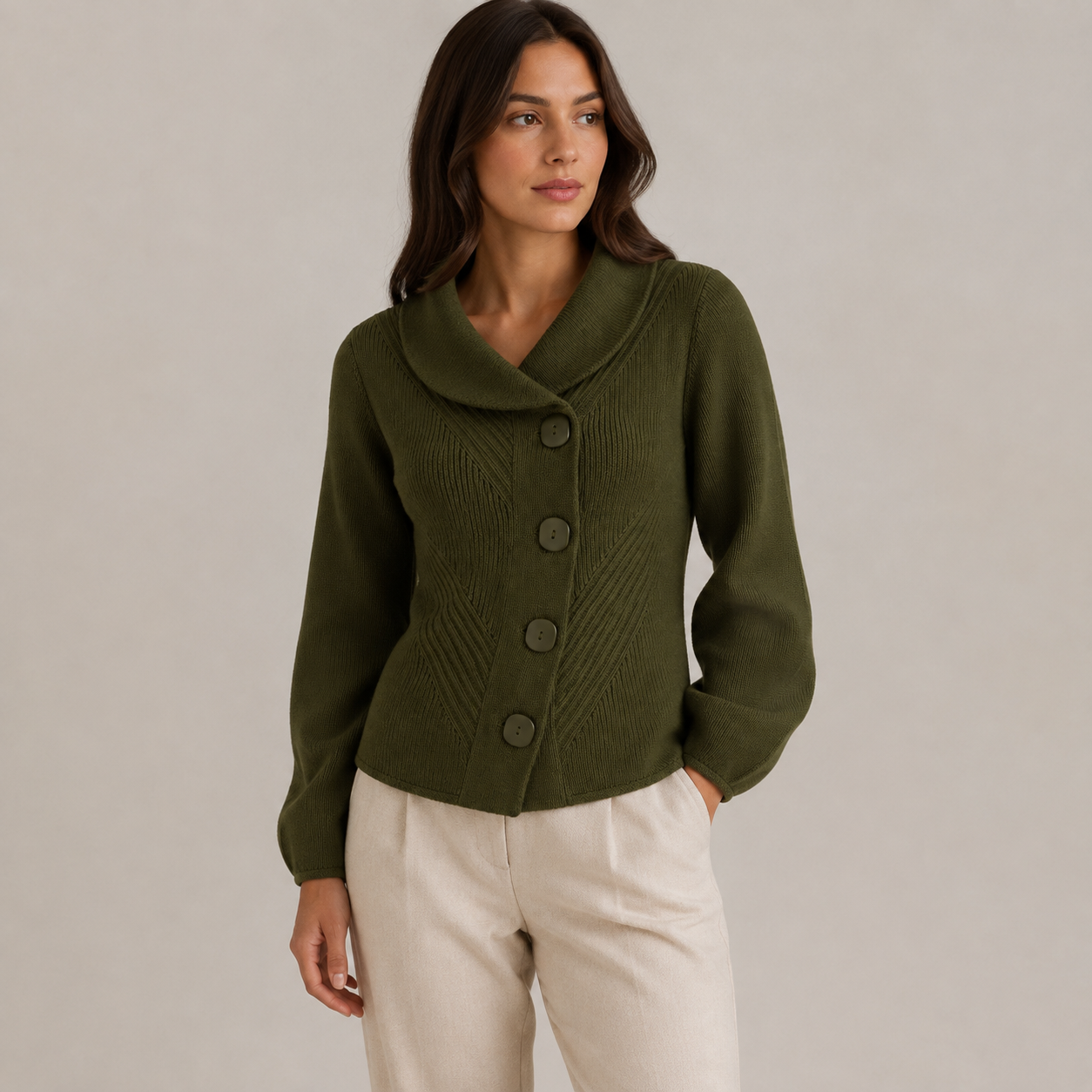 Sculpted Knit Cardigan