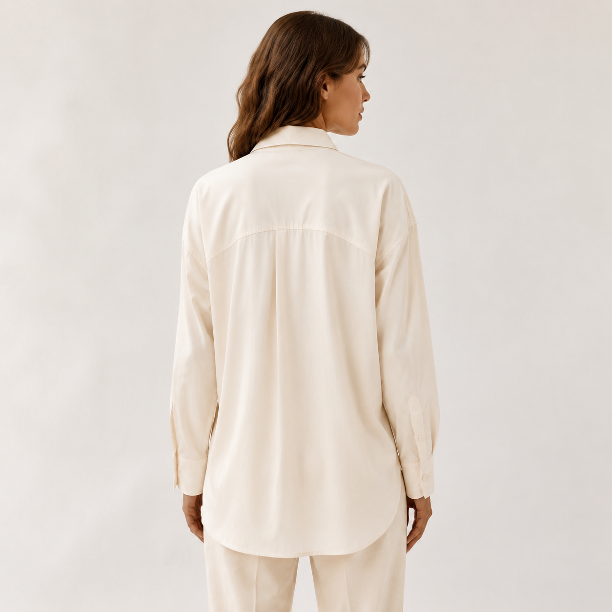 Arc-Seam Oversized Shirt