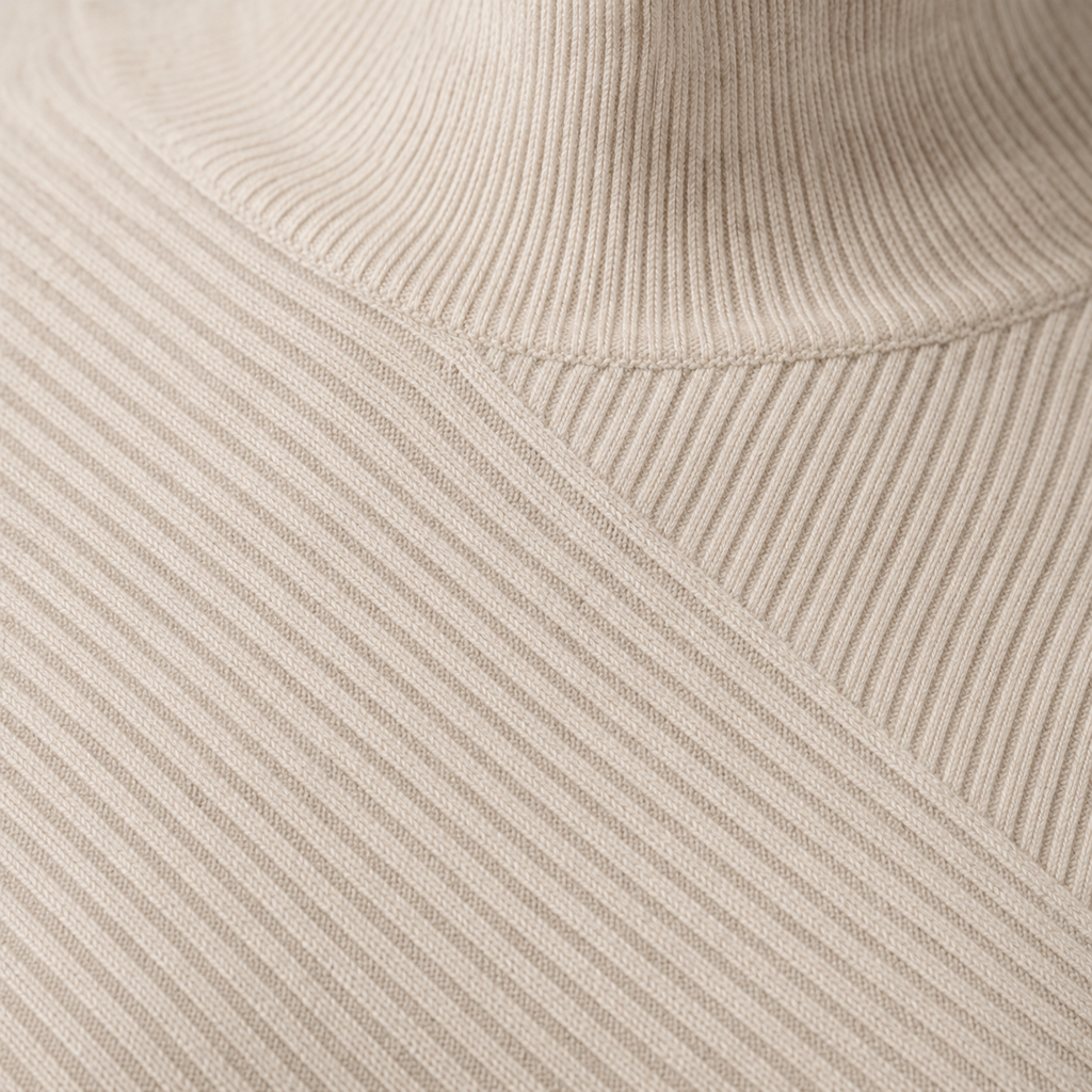 Ribline Mock-Neck Top