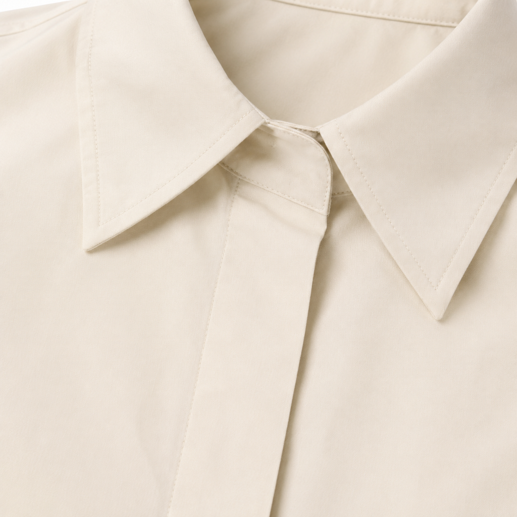 Arc-Seam Oversized Shirt
