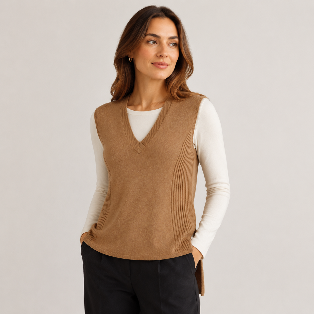 Contour Knit Vest